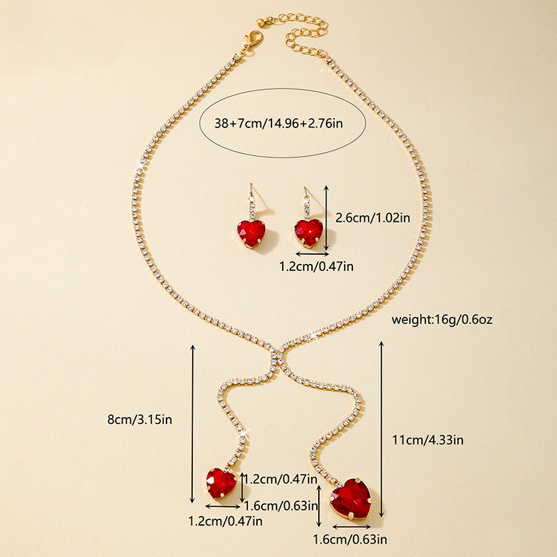 Fashionable Metal Love Flash Jewelry Set by Planderful