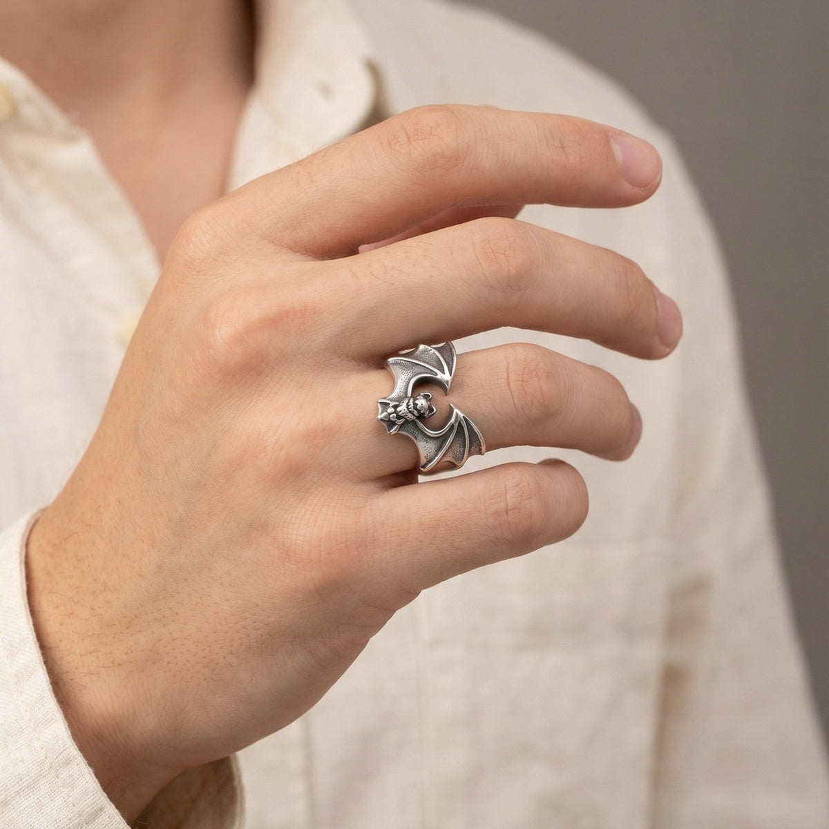 Bat Ring Punk Hip Hop Halloween