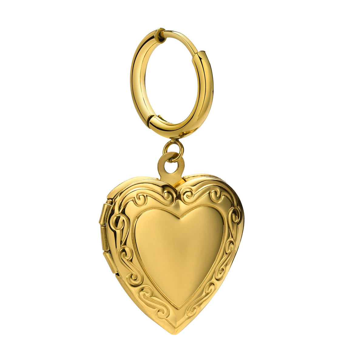 Stainless Steel Heart Earrings