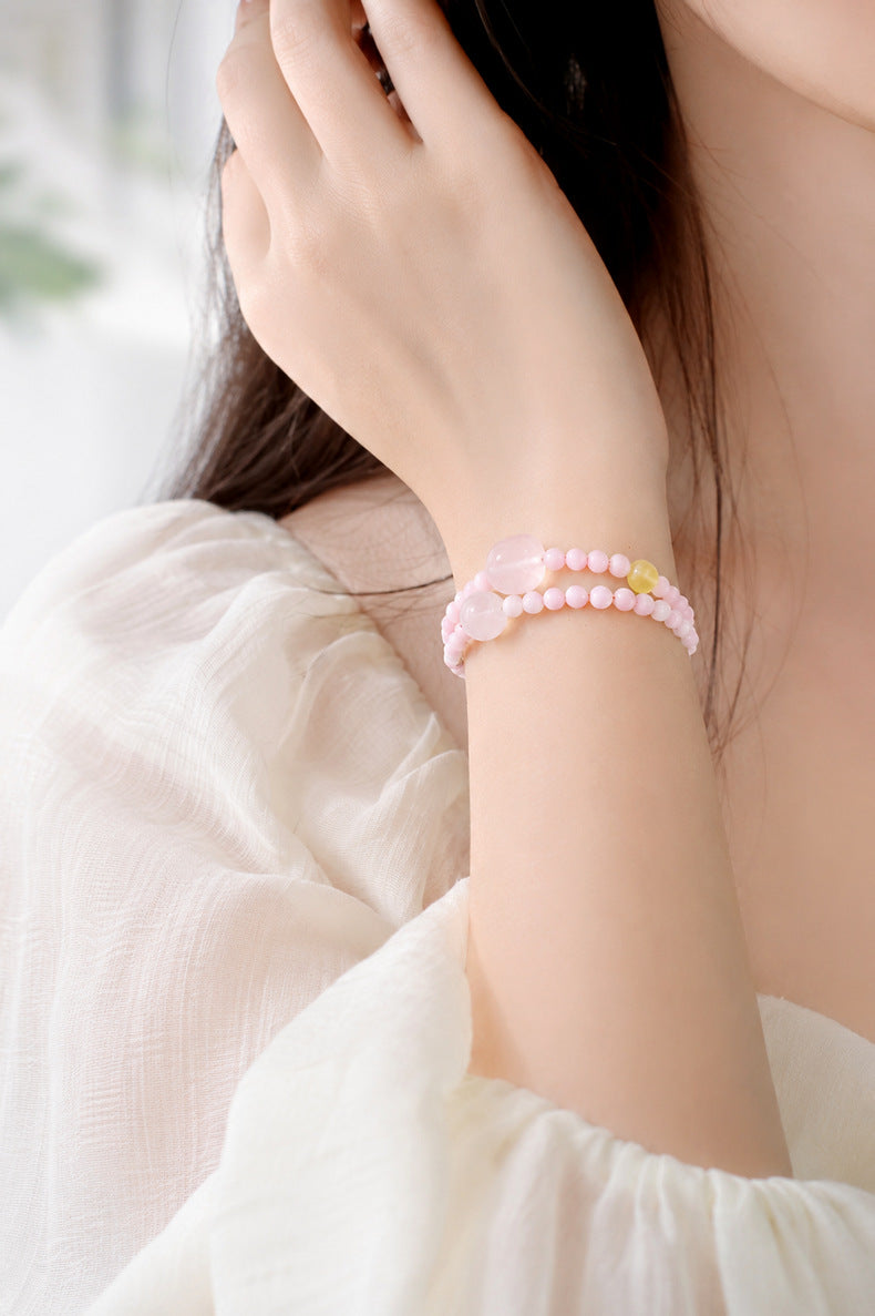 Shell & Multigem Crystal Bracelet