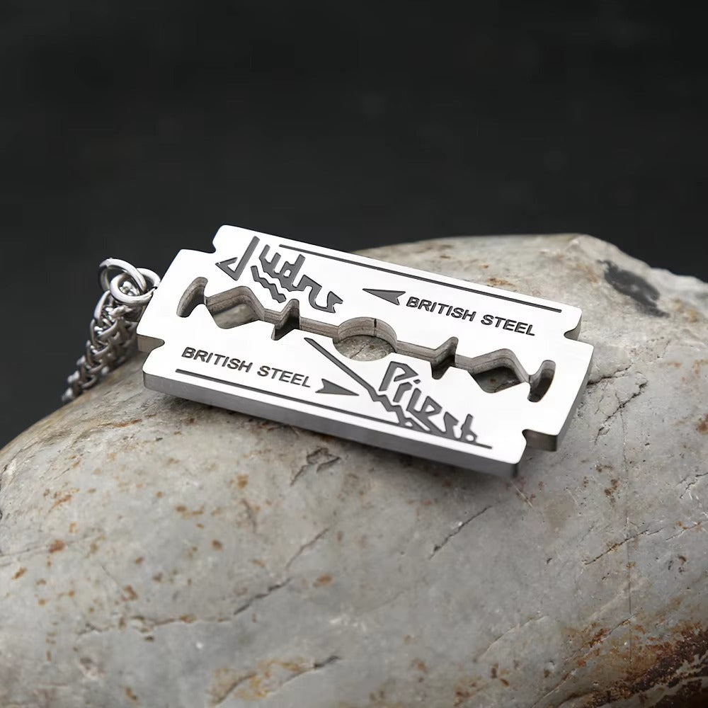 Punk Rock Stainless Steel Pendant Necklace