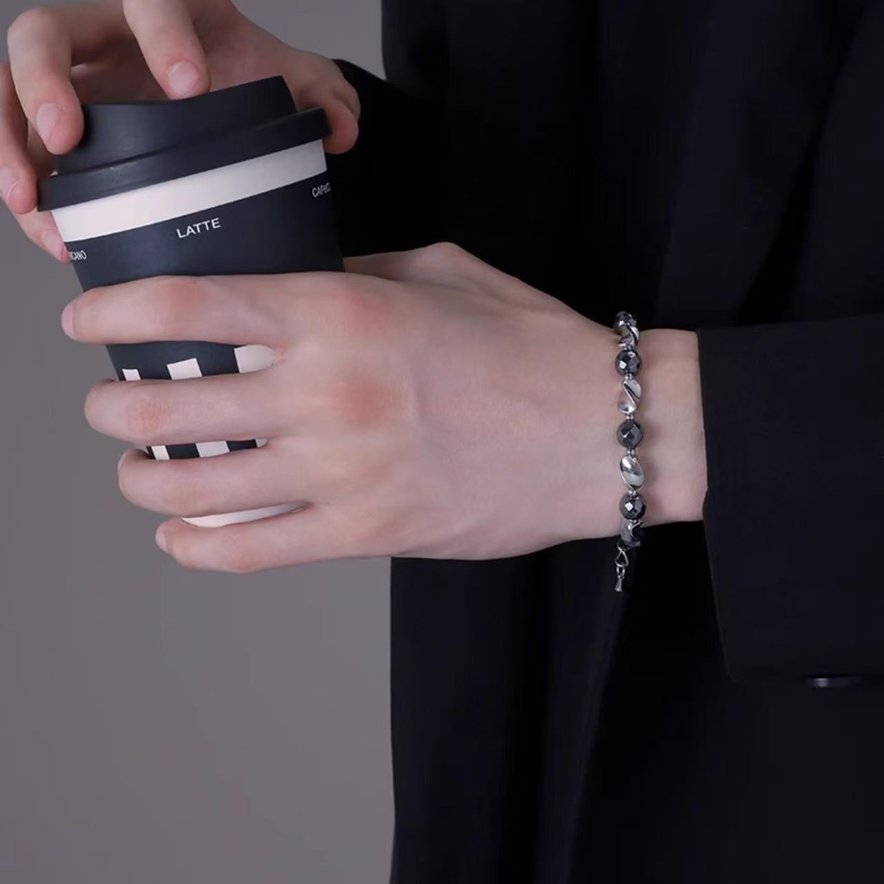 Planderful Jewelry Titanium Stainless Steel Mens Bracelet Fade Resistant Everyday Accessory For Modern Style