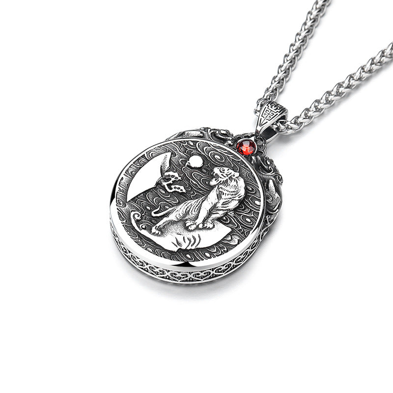 Stone Necklace – Elegant Zodiac Buddha Pendant