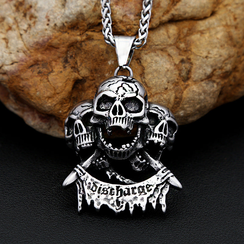 Punk Skull Stainless Steel Men's Ring