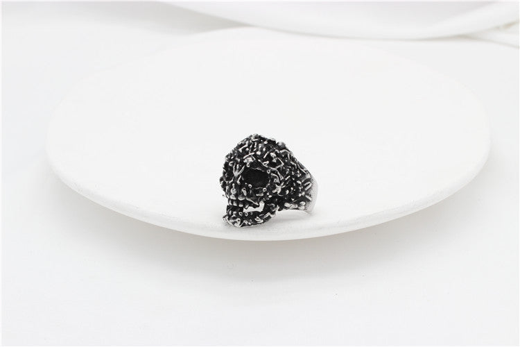 Titanium Steel Skull Ring