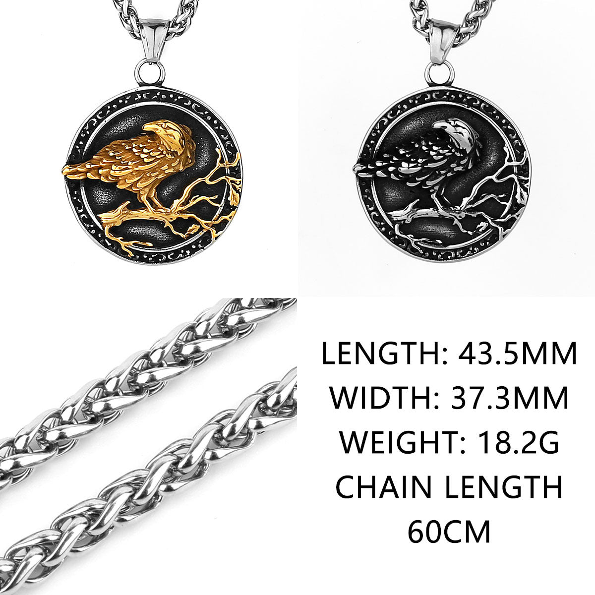 Planderful Everyday Genie Titanium Stainless Steel Pendant Necklace For Men Bold Domineering Masculine Style