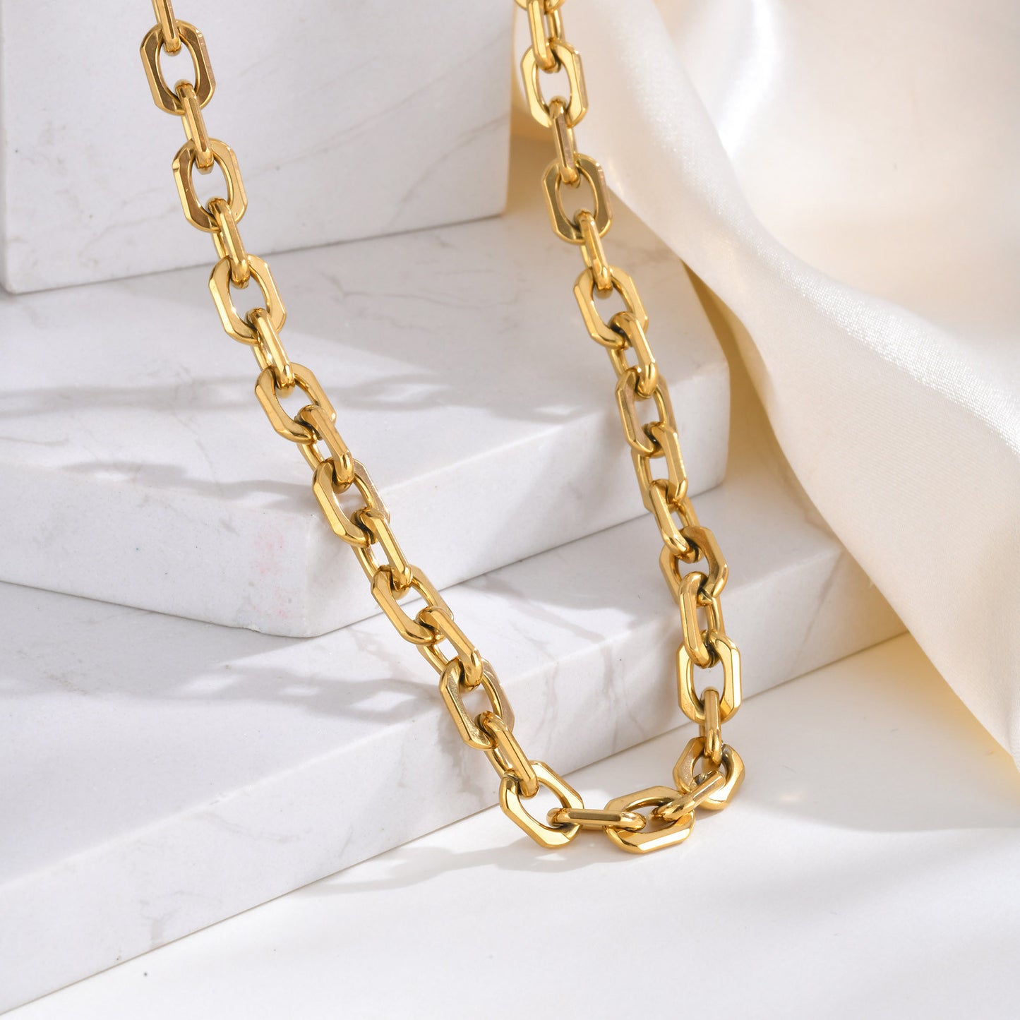 Women's Stainless Steel Brackets – Handmade Chains – Necklace