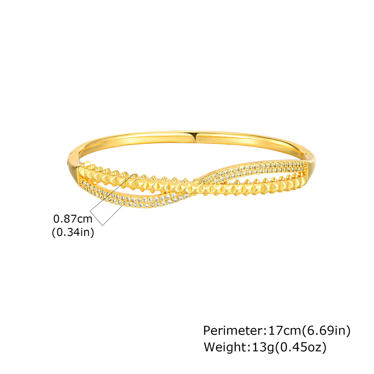 Zircon Copper Bracelet