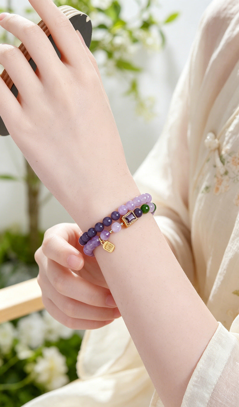 Amethyst Double-Wrap Bracelet