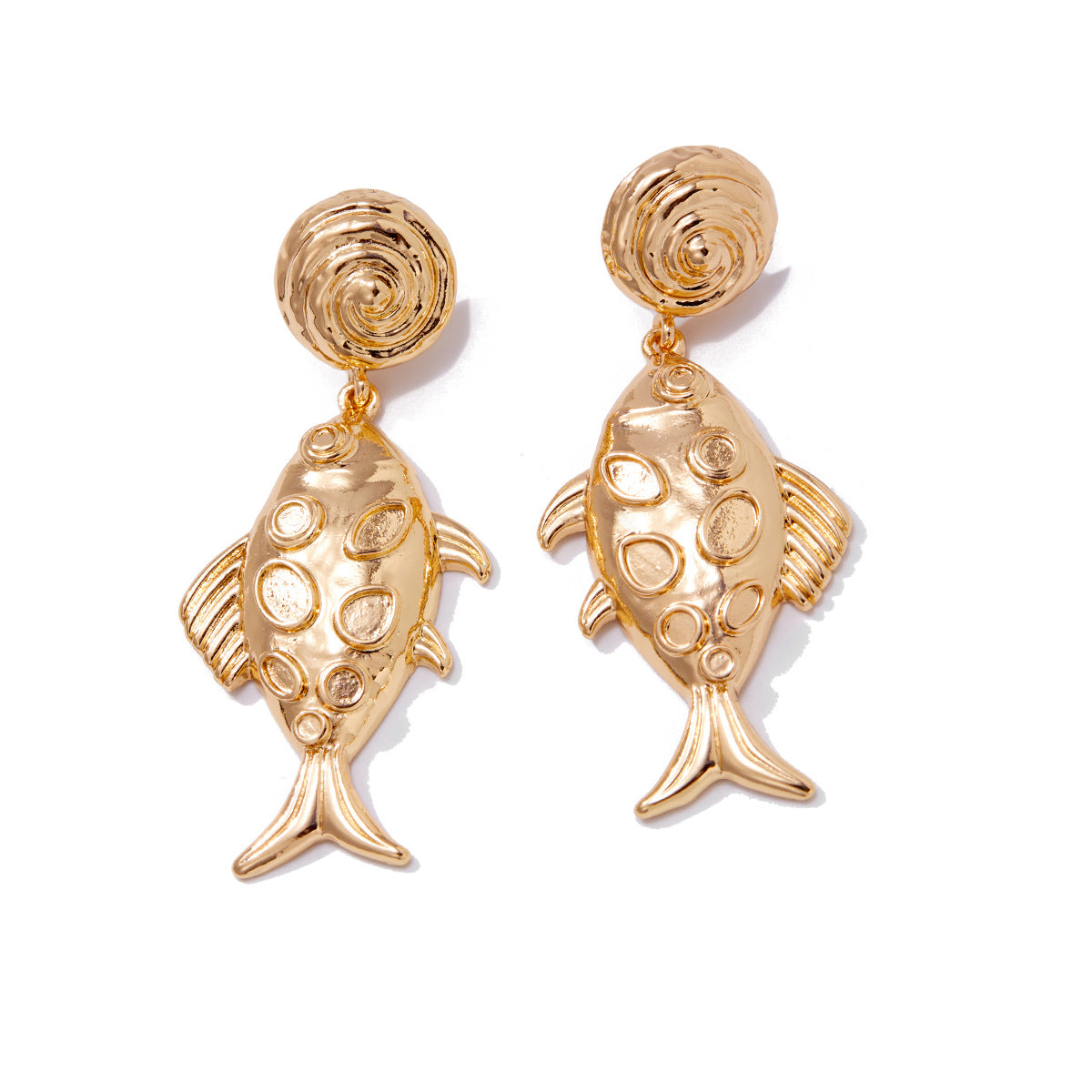 Planderful Vienna Verve Fish Pendant Earrings – Unique Marine-Inspired Design