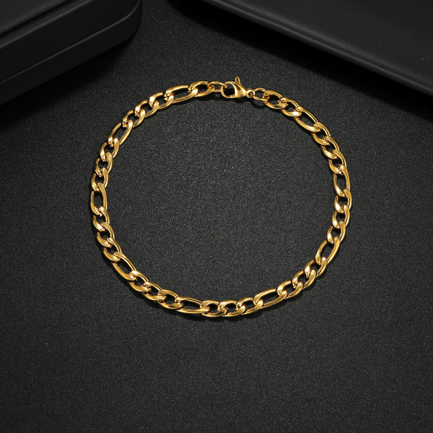 Planderful Everyday Genie Titanium Steel Cuban Chain Bracelet for Men Unisex Protection