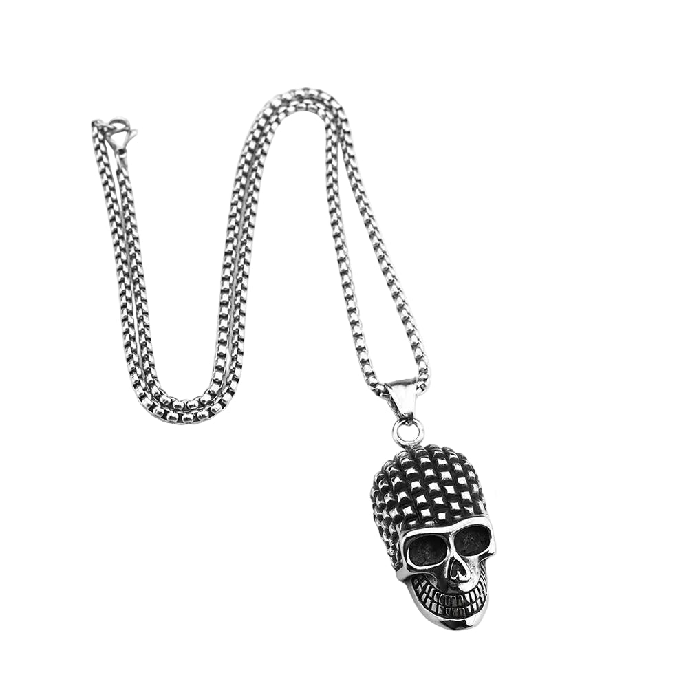 Vintage Skull Stainless Steel Men's Pendant Necklace