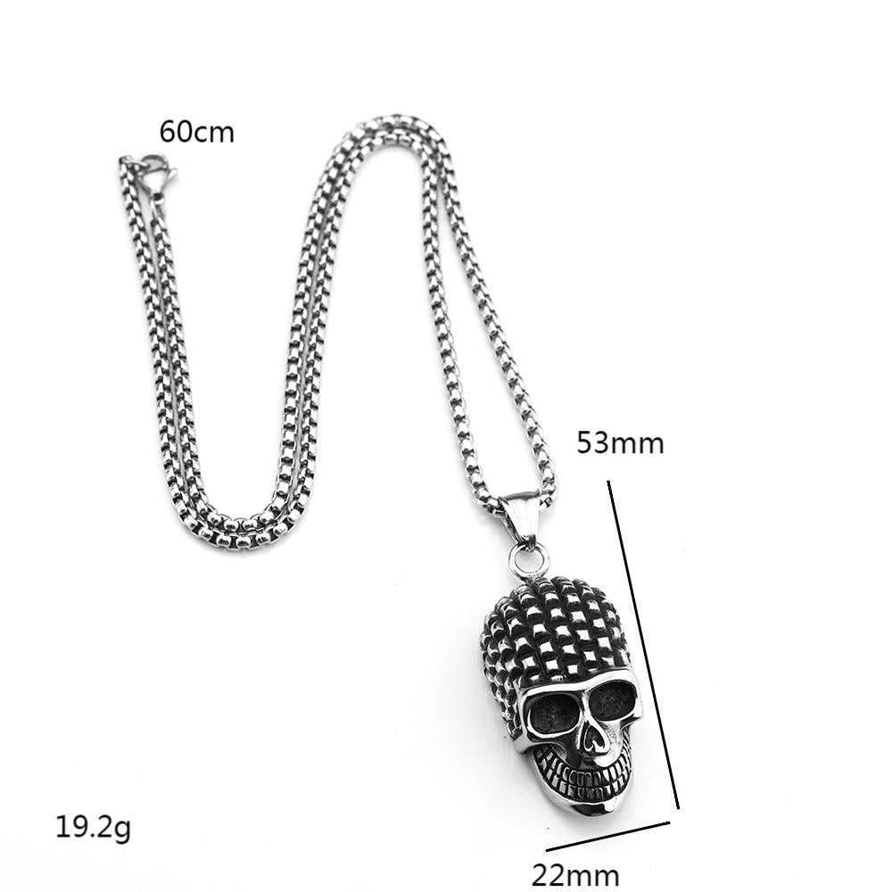 Vintage Skull Stainless Steel Men's Pendant Necklace