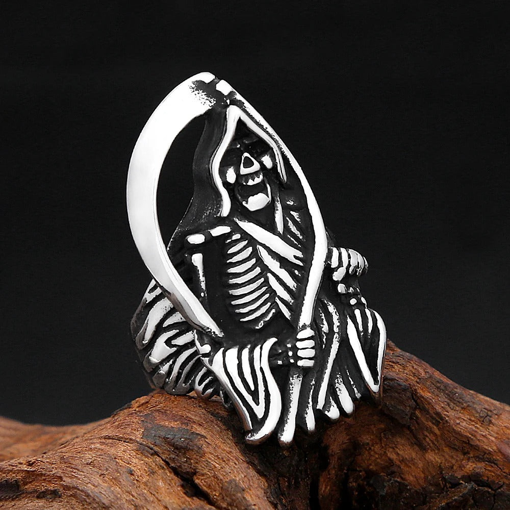 Punk Vintage Stainless Steel Men's Ring
