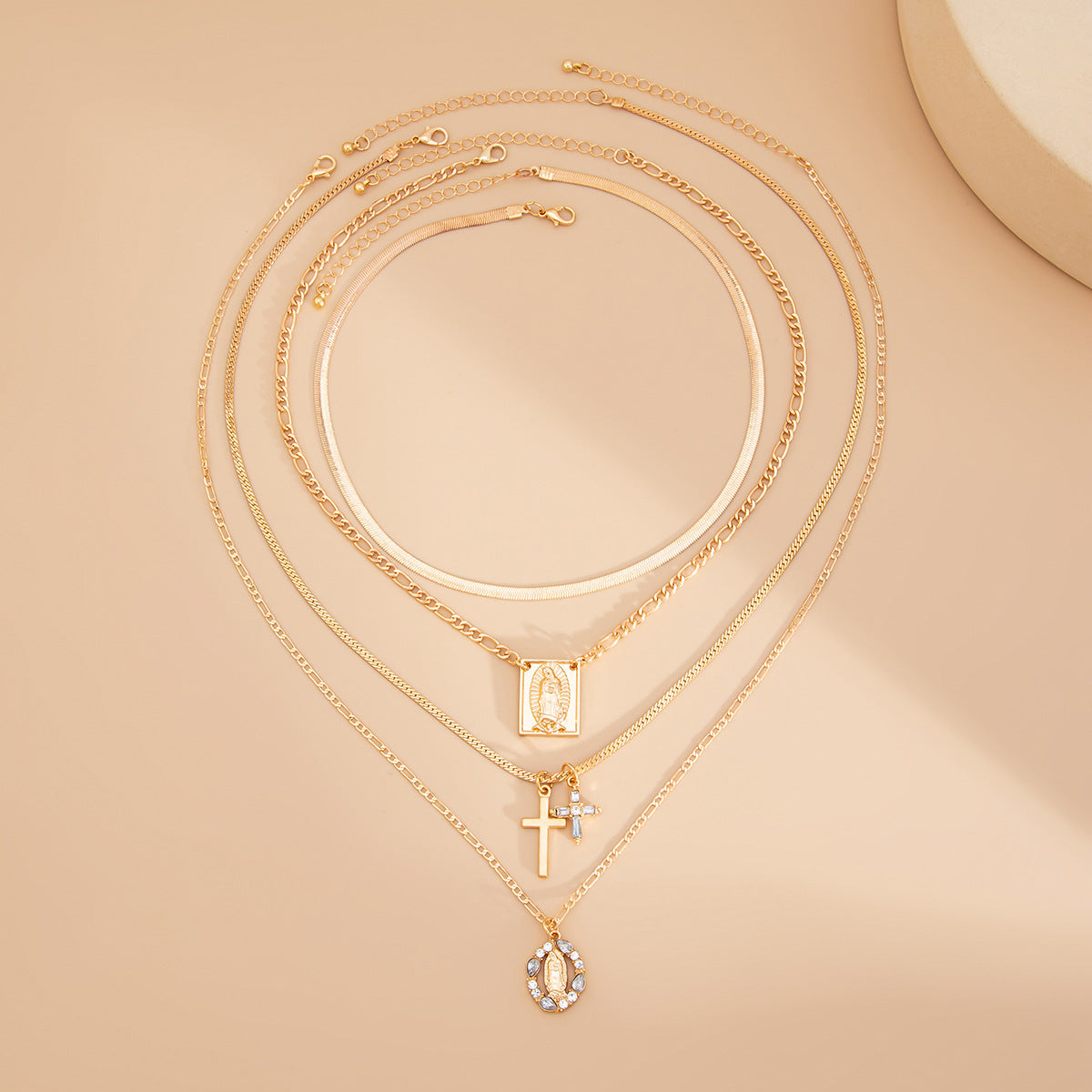 Planderful Vienna Verve Necklace – Retro Cross Fringed Design