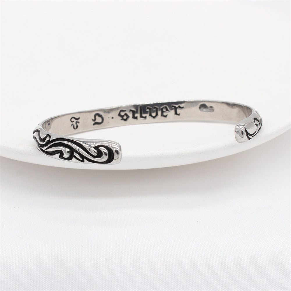 Planderful Everyday Genie – European and American Retro Men's Titanium Steel Bracelet