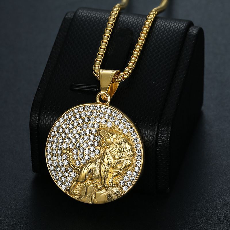 Steel Necklace - Luxury Tiger Pendant