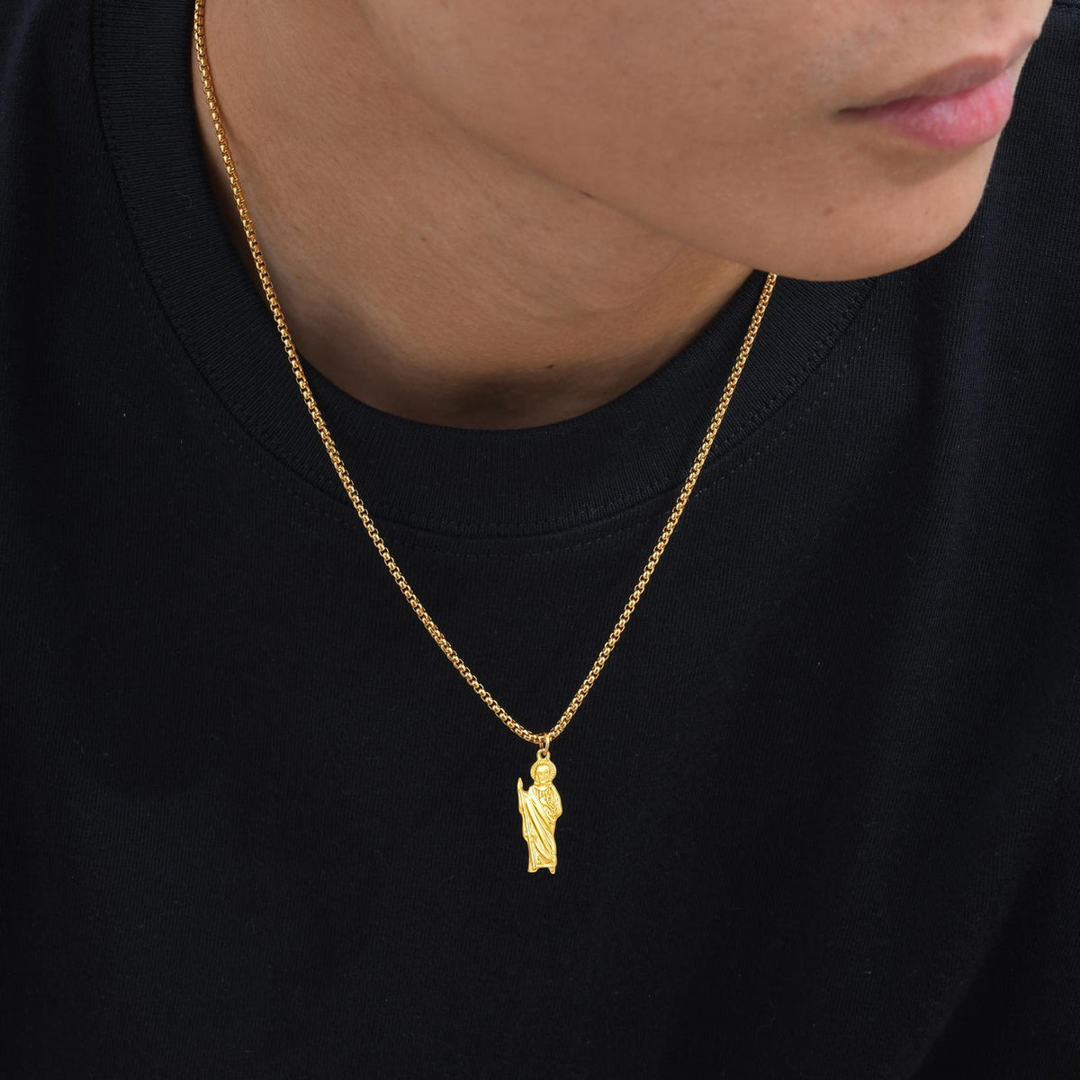 Modern Gold-Tone Stainless Steel Necklace