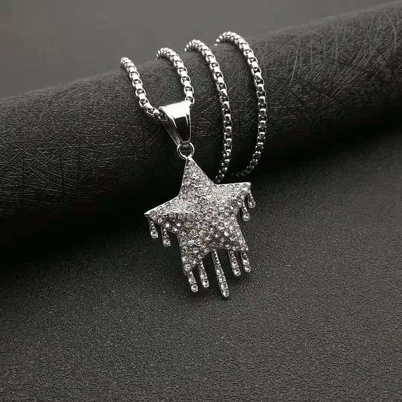 Zircon Necklace – Hip-Hop Dainty Water Drop Pendant