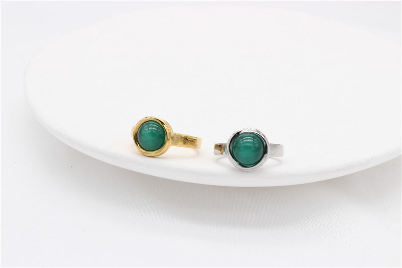 Cat Eye Ring By Planderful Elegant Bead Design For Women Statement Jewelry Size 6 To 10