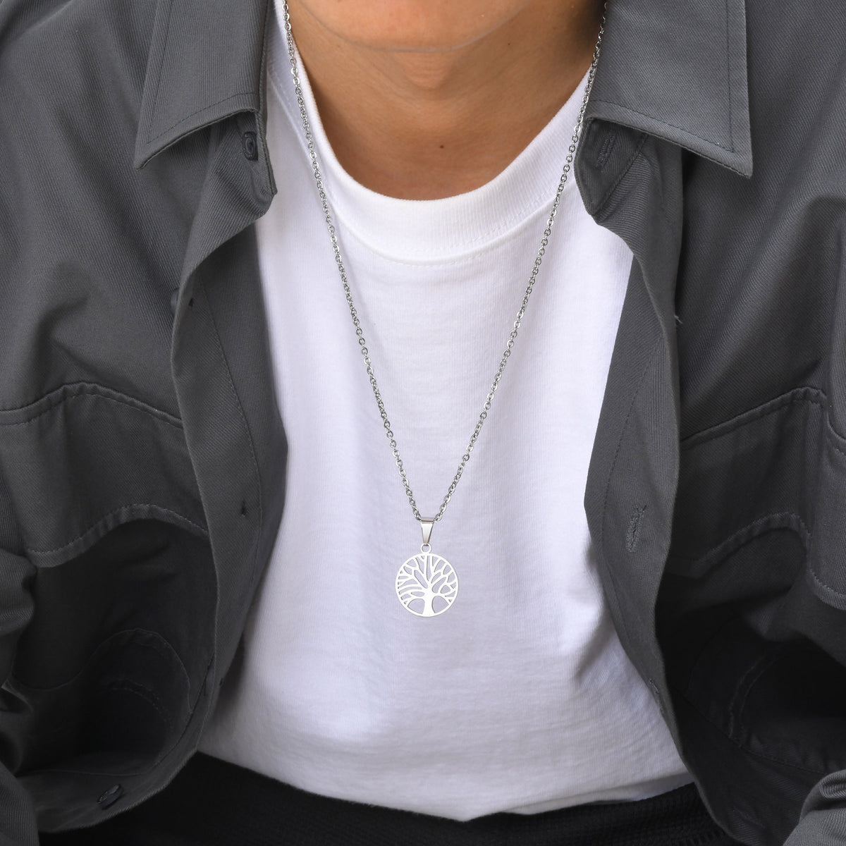 Tree of Life Stainless Steel Necklace