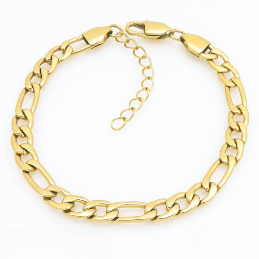 Figaro Titanium Steel Bracelet – Daily Unisex Neutral Wind Element Chain Nk Chain Bracelet