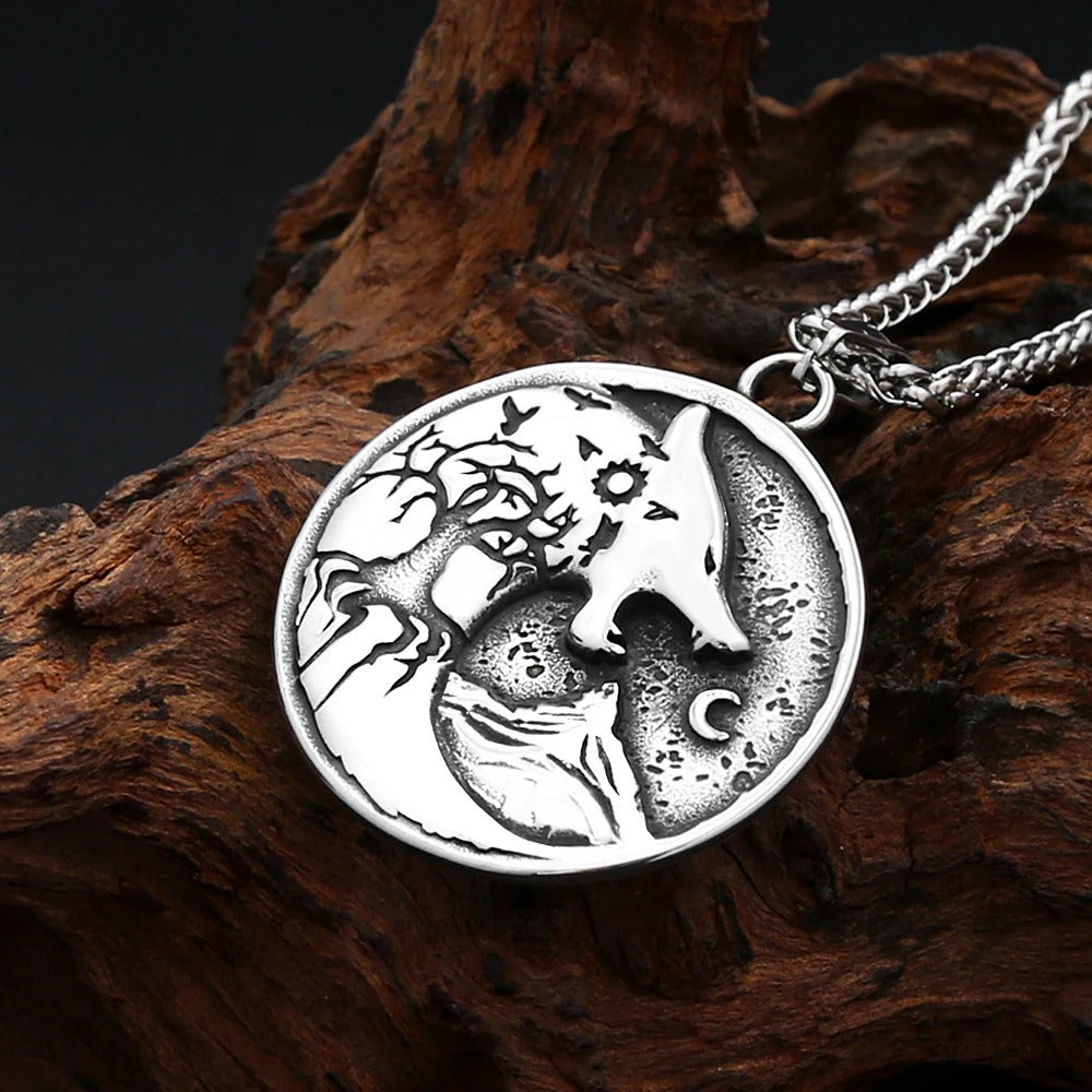 Viking Wolf Stainless Steel Men's Ring
