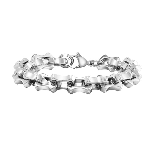 Stainless Steel Handmade Chain Thick Bracelet Men's Accessories
