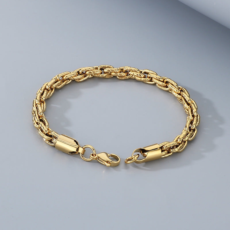 Planderful Mens Stainless Steel Versatile Chain Bracelet