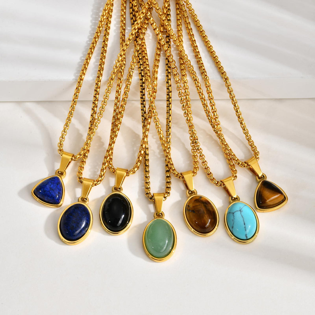 Vintage-Inspired Inlay Pendants — Chain Optional