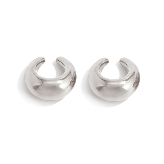 Planderful Vienna Verve C Shaped Ear Clips Statement Smooth Opening Versatile Stackable For Modern Women