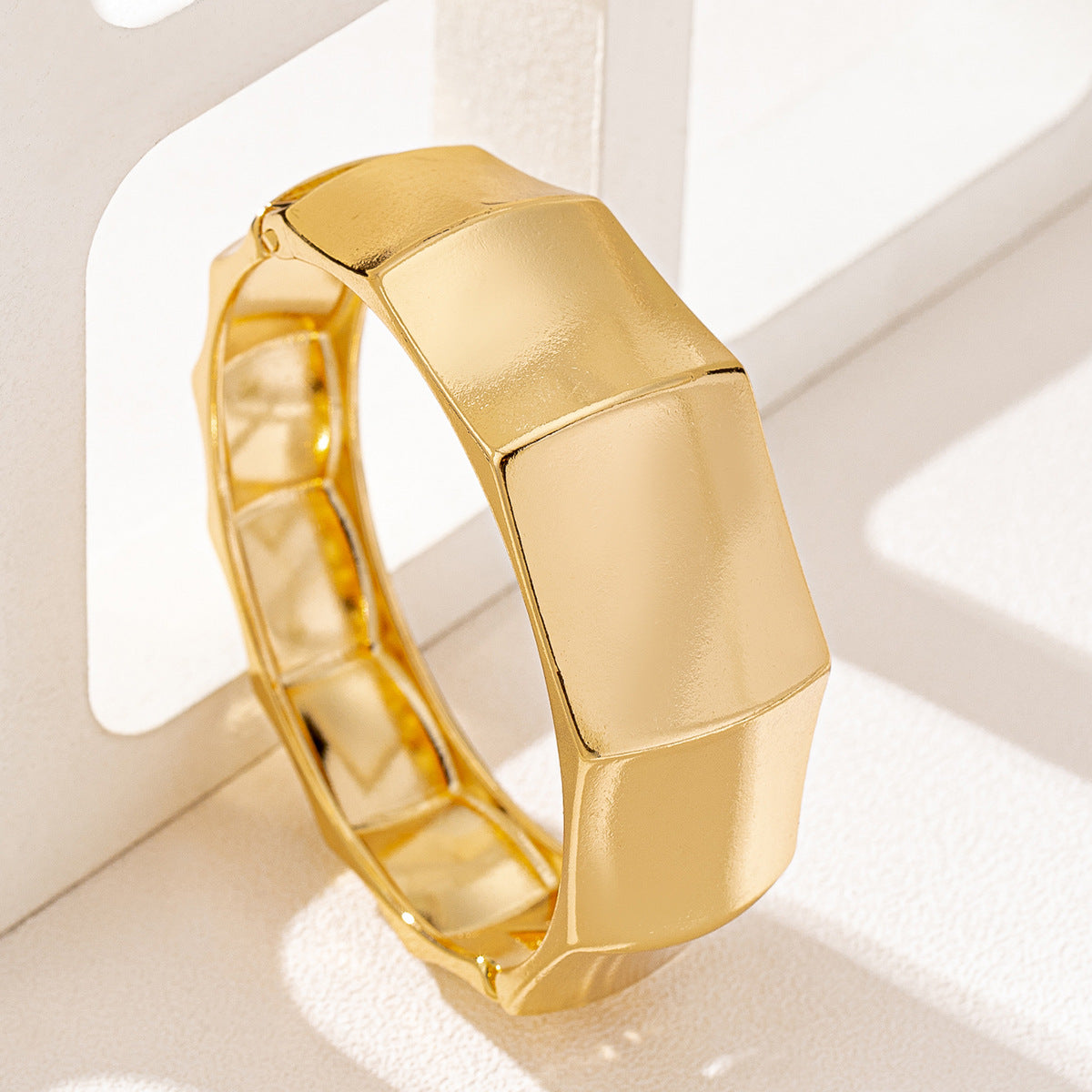 Stylish Metal Geometric Bracelet for Women by Planderful