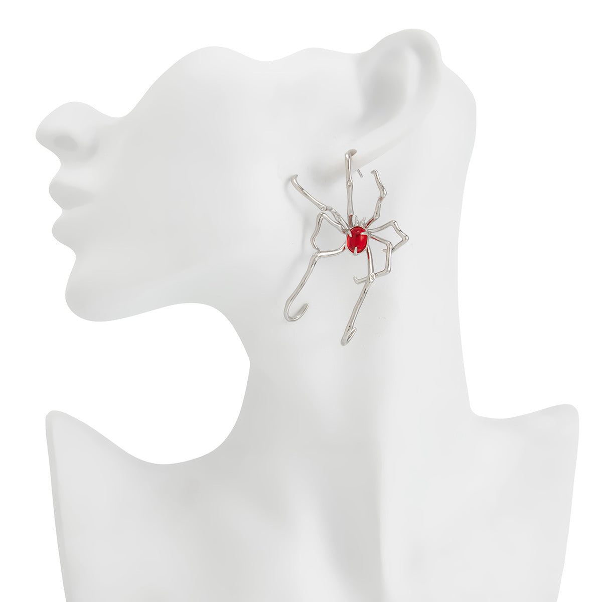 Planderful Spider Earbone Contour Stud Earrings For Women Bold Halloween Statement Vienna Verve