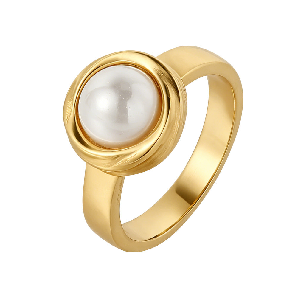 Cat Eye Ring By Planderful Elegant Bead Design For Women Statement Jewelry Size 6 To 10