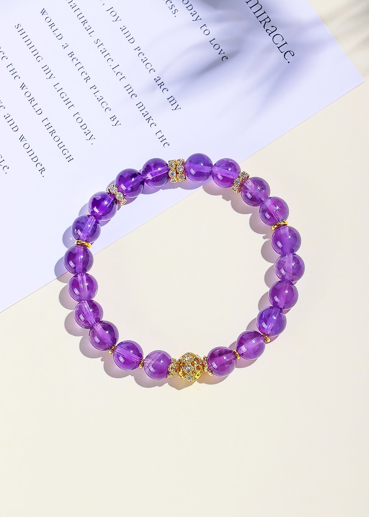 Planderful Fortune's Favor Bracelet – Good Luck Amethyst Beaded Design