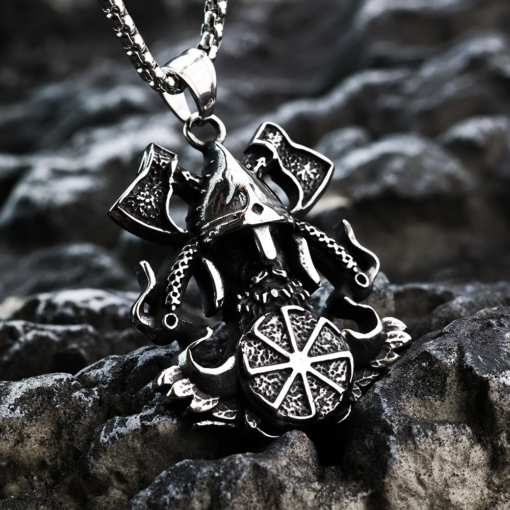 European And American Retro Men's Pendant Viking Odin Pendant