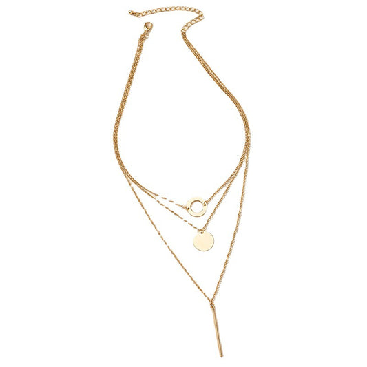 European and American Long Tassel Pendant Layered Necklace - Vienna Verve Collection