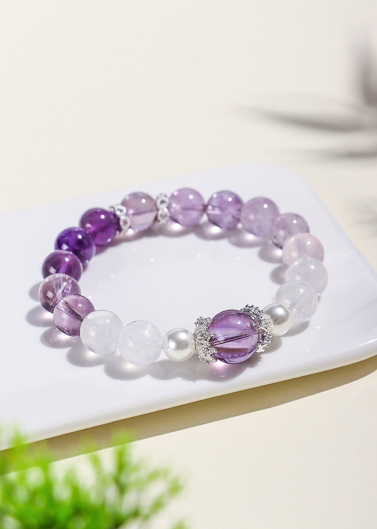 Planderful Fortune's Favor Amethyst Bracelet – Elegant Crystal Design