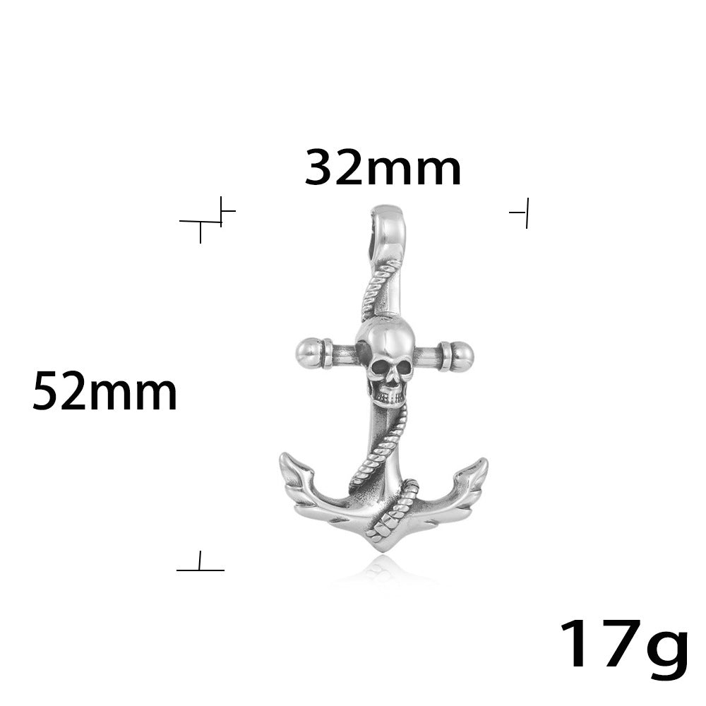 European And American Stainless Steel Boat Anchor Pendant