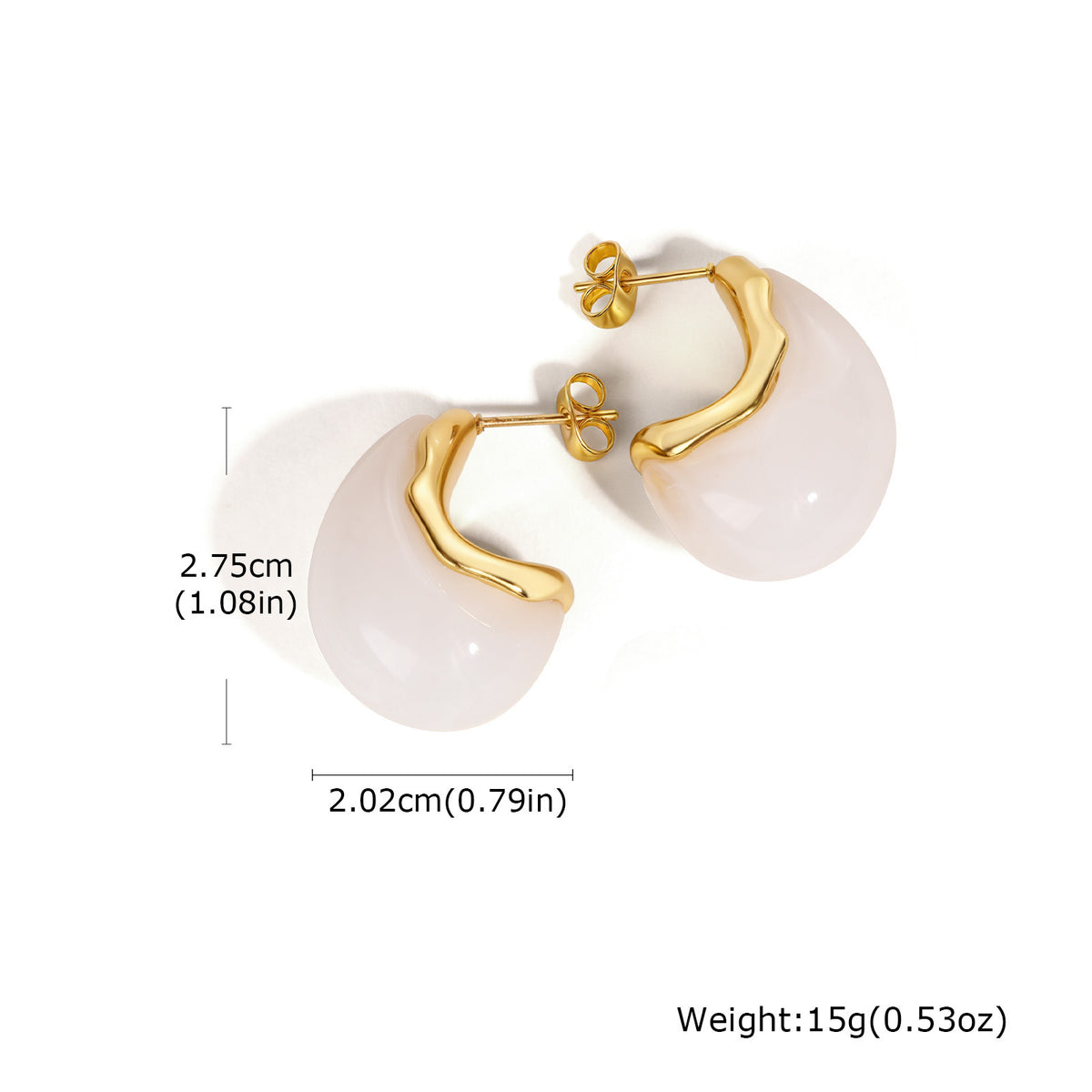 Stainless Steel Matte Earrings