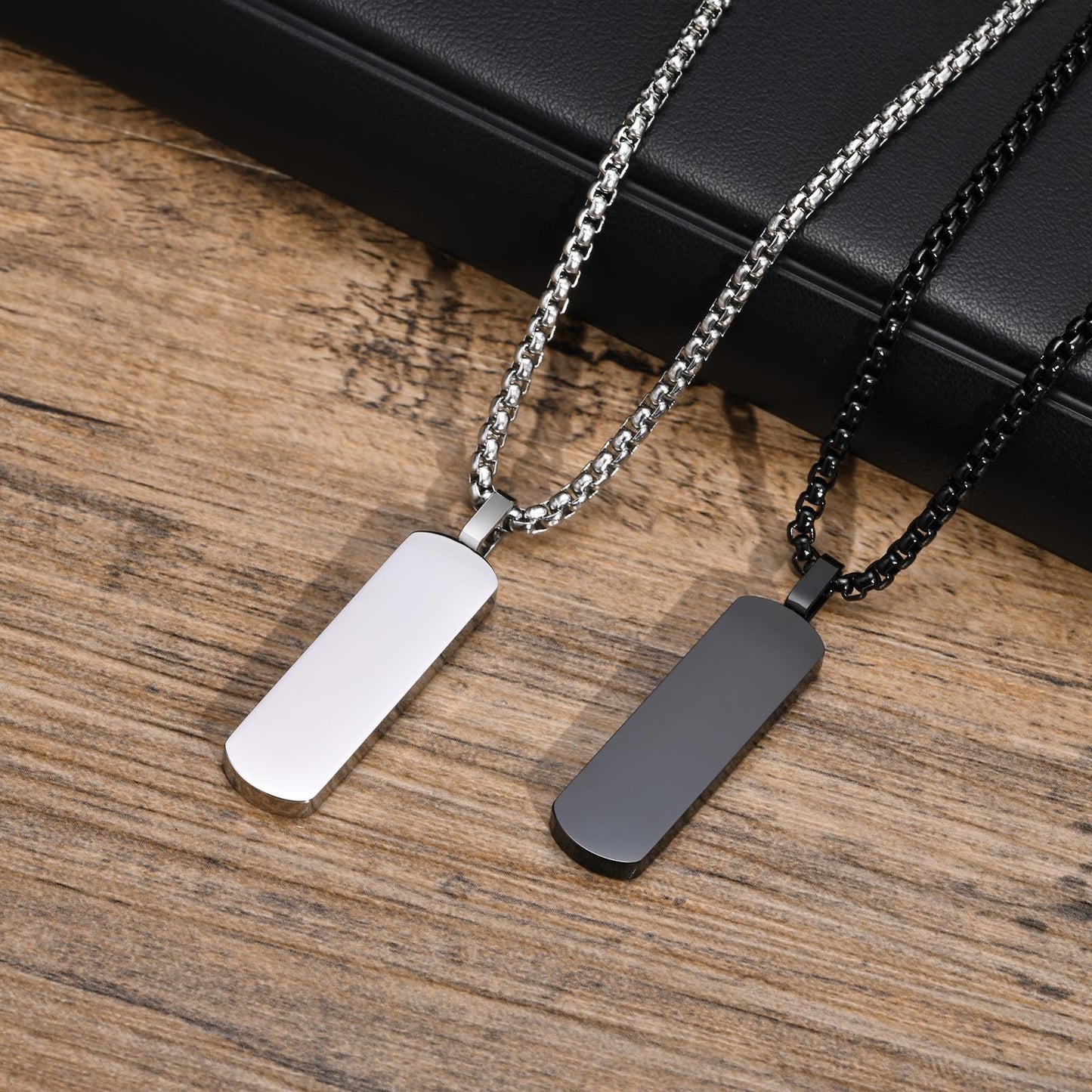 Stainless Steel Men's Pendant Simple Trendy Hip Hop Necklace