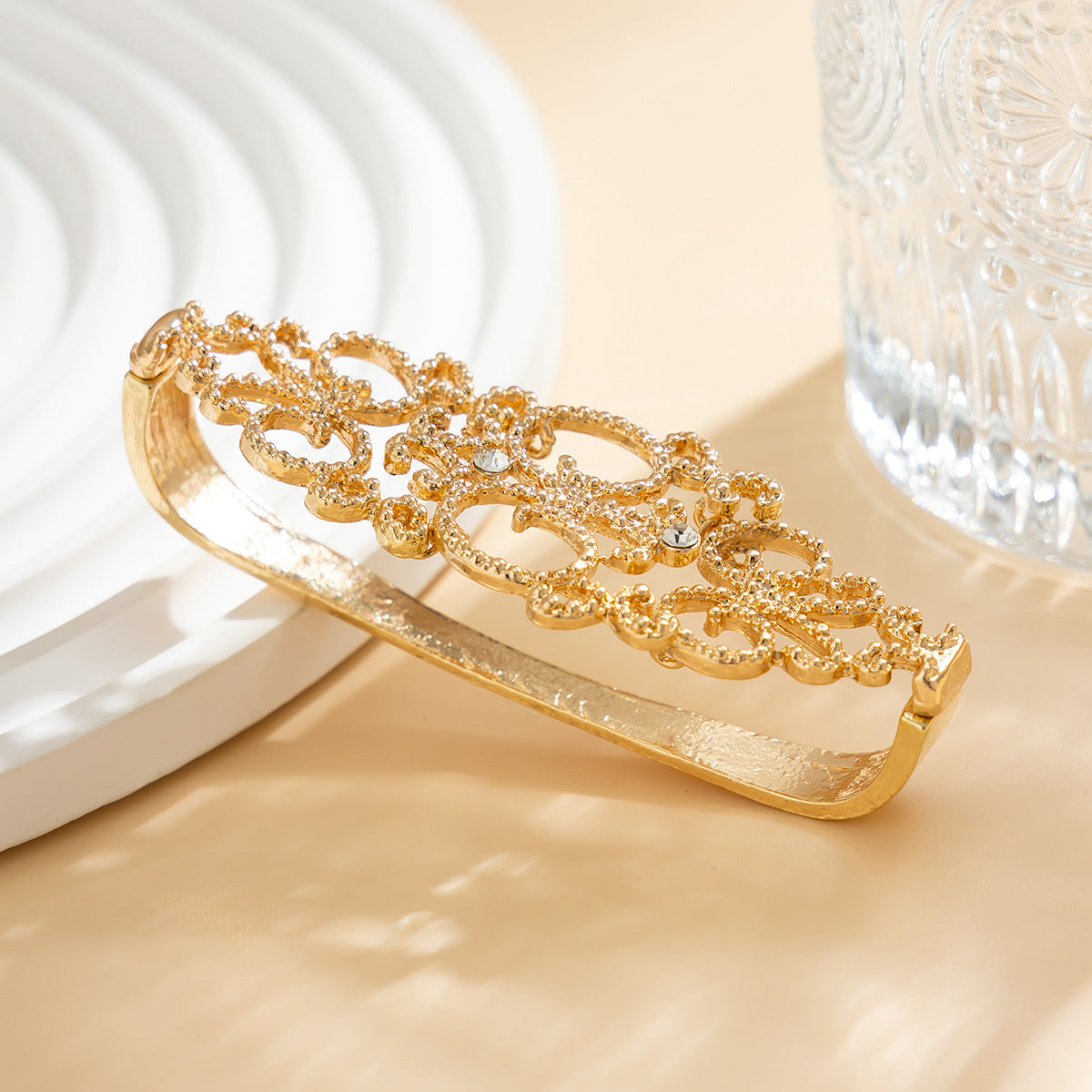 Planderful Gothic Hollow Lace Bracelet For Women Dark Vintage Lace Flower Statement Vienna Verve
