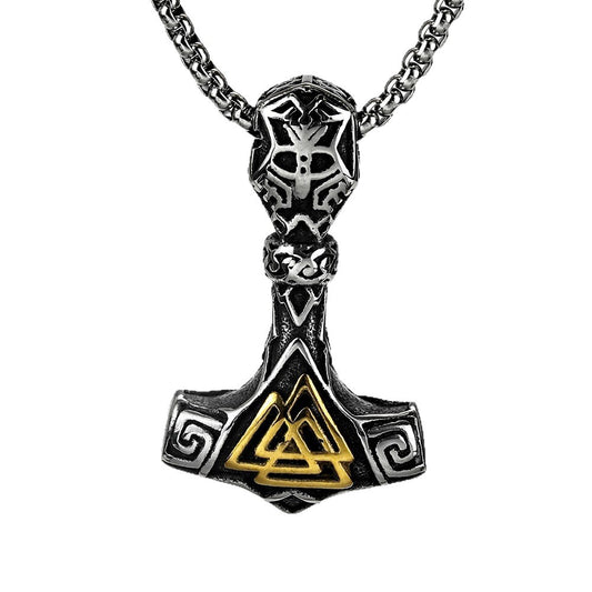 Punk Viking Anchor Pendant Necklace