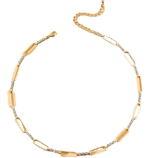 Luxurious Geometric Chain Necklace - Vienna Verve Collection