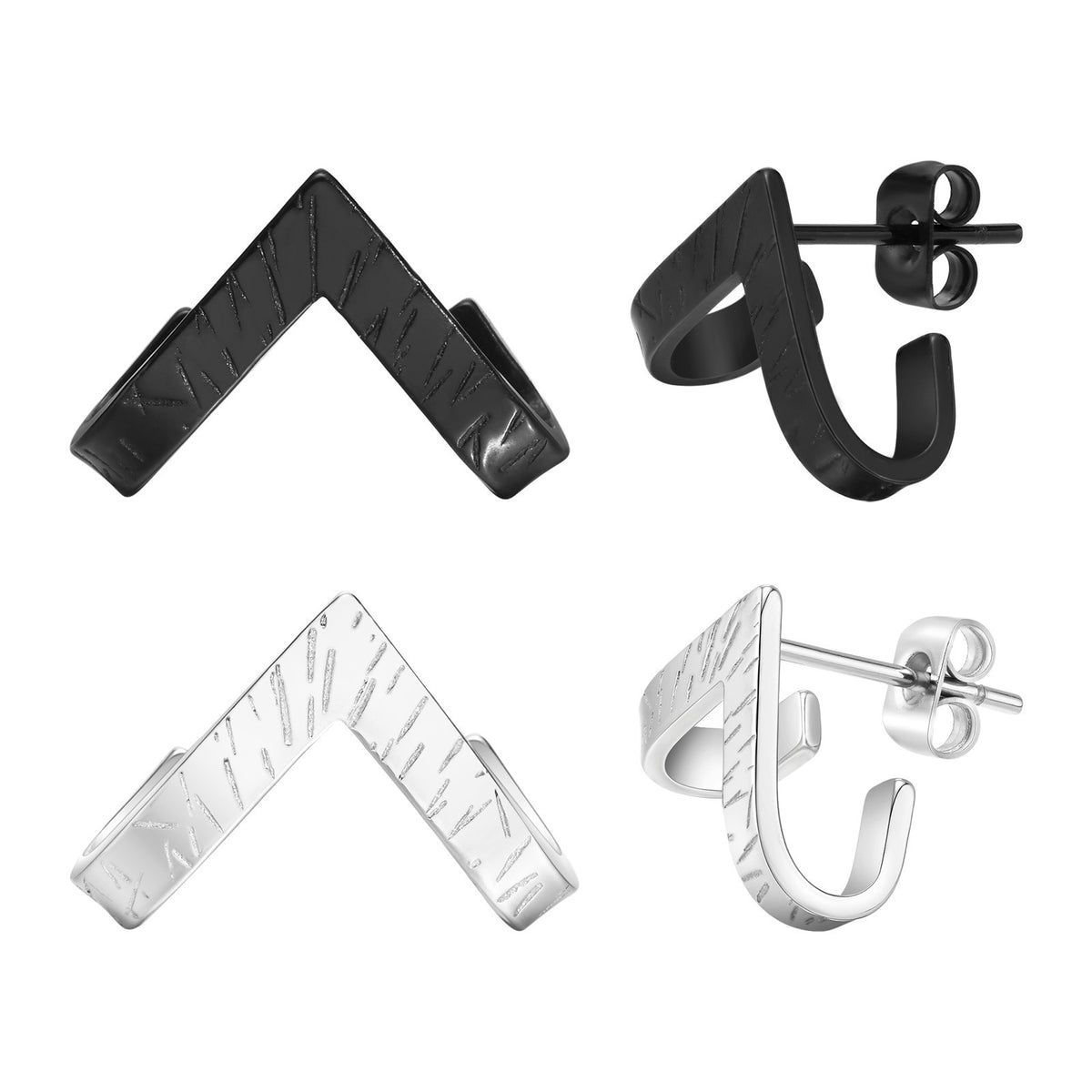 Stainless Steel Geometric Earrings
