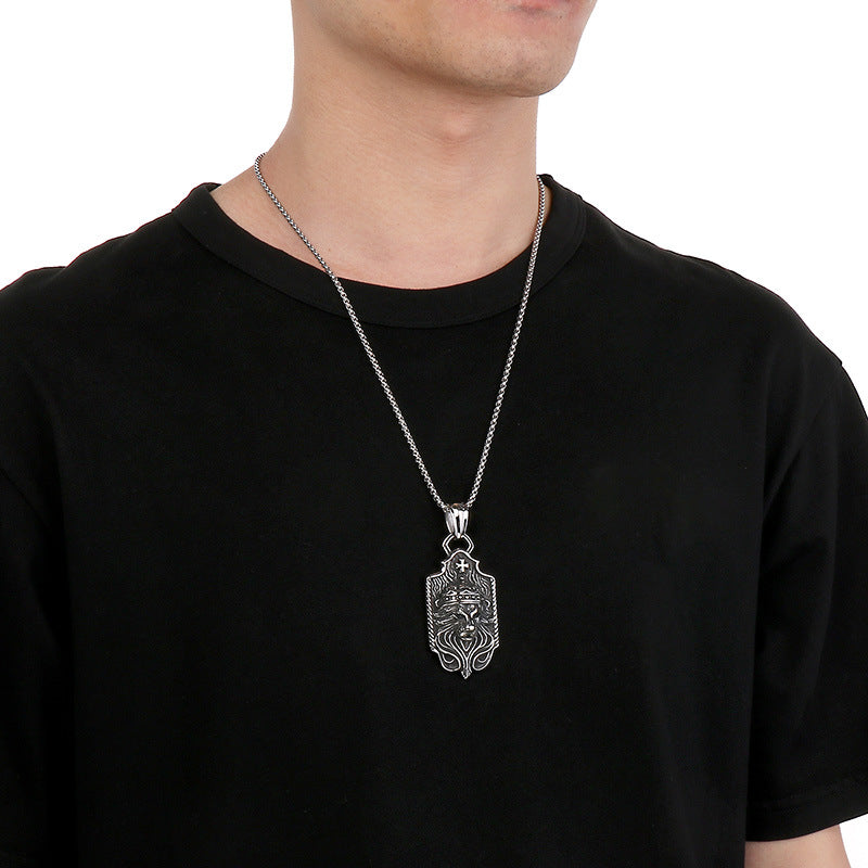 Planderful Norse Titanium Steel Viking Pendant for Men