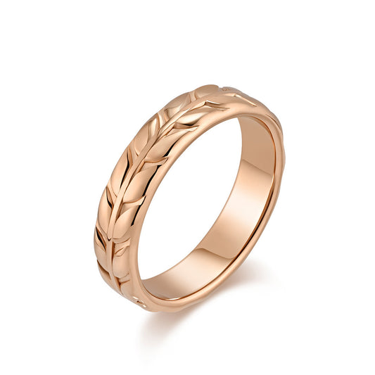 Planderful Everyday Genie Rhombus Tulip Titanium Steel Ring For Women Light Luxury Gold Plated