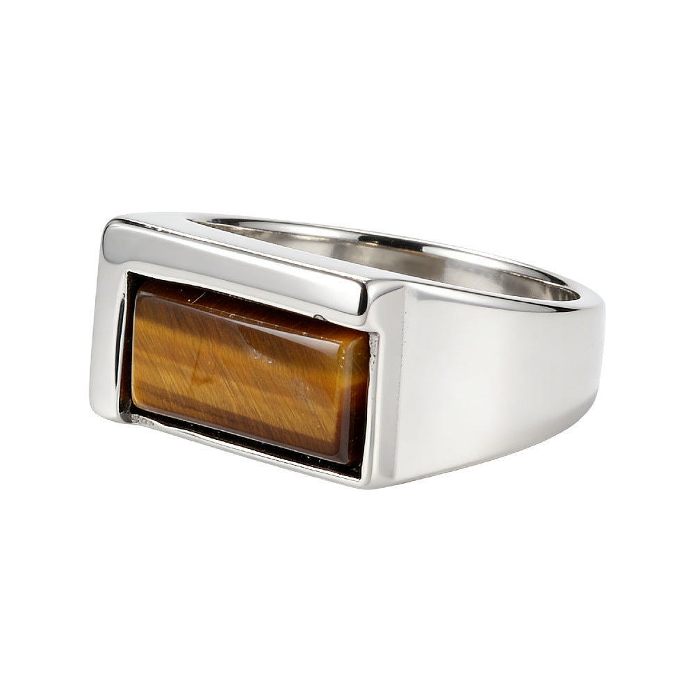 Planderful Titanium Steel Ring For Men Unisex Protection Statement Everyday Genie
