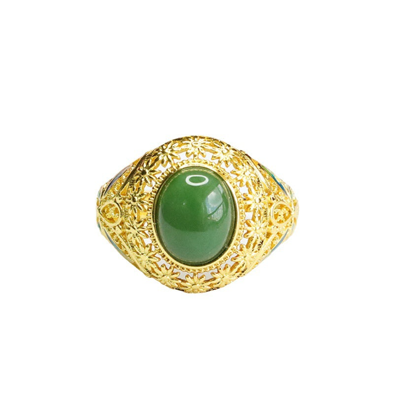 Hetian Jasper Vintage Ring