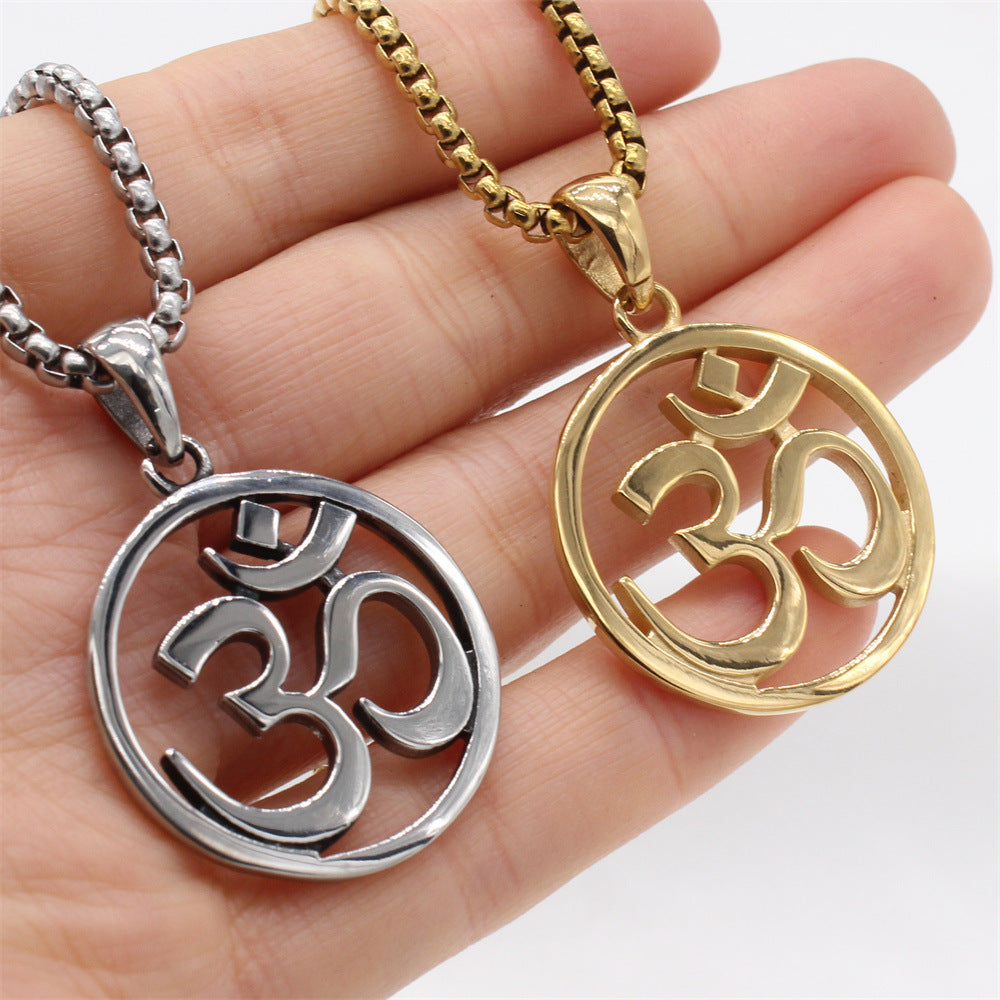 Planderful European And American Religious Symbols Pendant Titanium Steel Unisex Protection Statement Jewelry